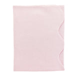 Baby Club Chic pretty bows and roses pima jacquard scallop blanket in pink