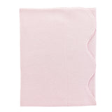 Baby Club Chic pretty bows and roses pima jacquard scallop blanket in pink