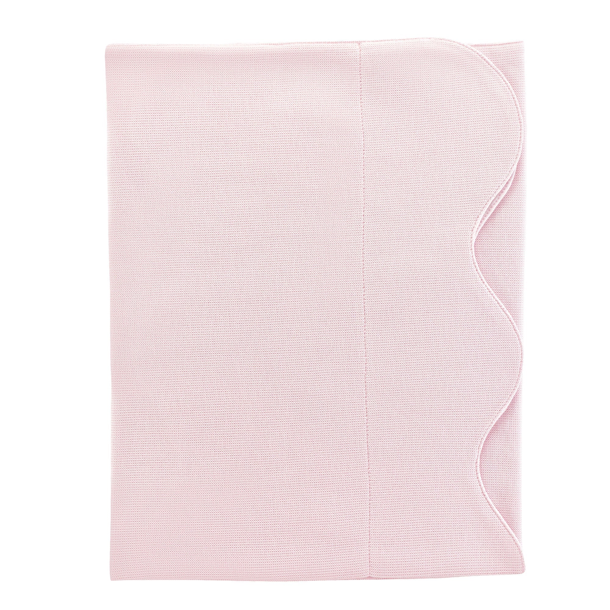 Baby Club Chic pretty bows and roses pima jacquard scallop blanket in pink
