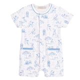 Barking Bliss - Blue Romper With Pockets