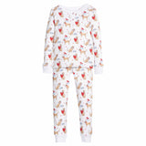Ruffled Printed Jammies - I Woof You