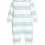 Rugby Polo Romper - Fondren Stripe