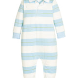 Rugby Polo Romper - Fondren Stripe