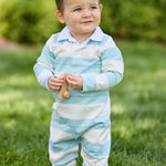 Rugby Polo Romper - Fondren Stripe