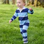 Rugby Polo Romper - Varsity Stripe