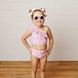 Block Floral Swimsuit S2623