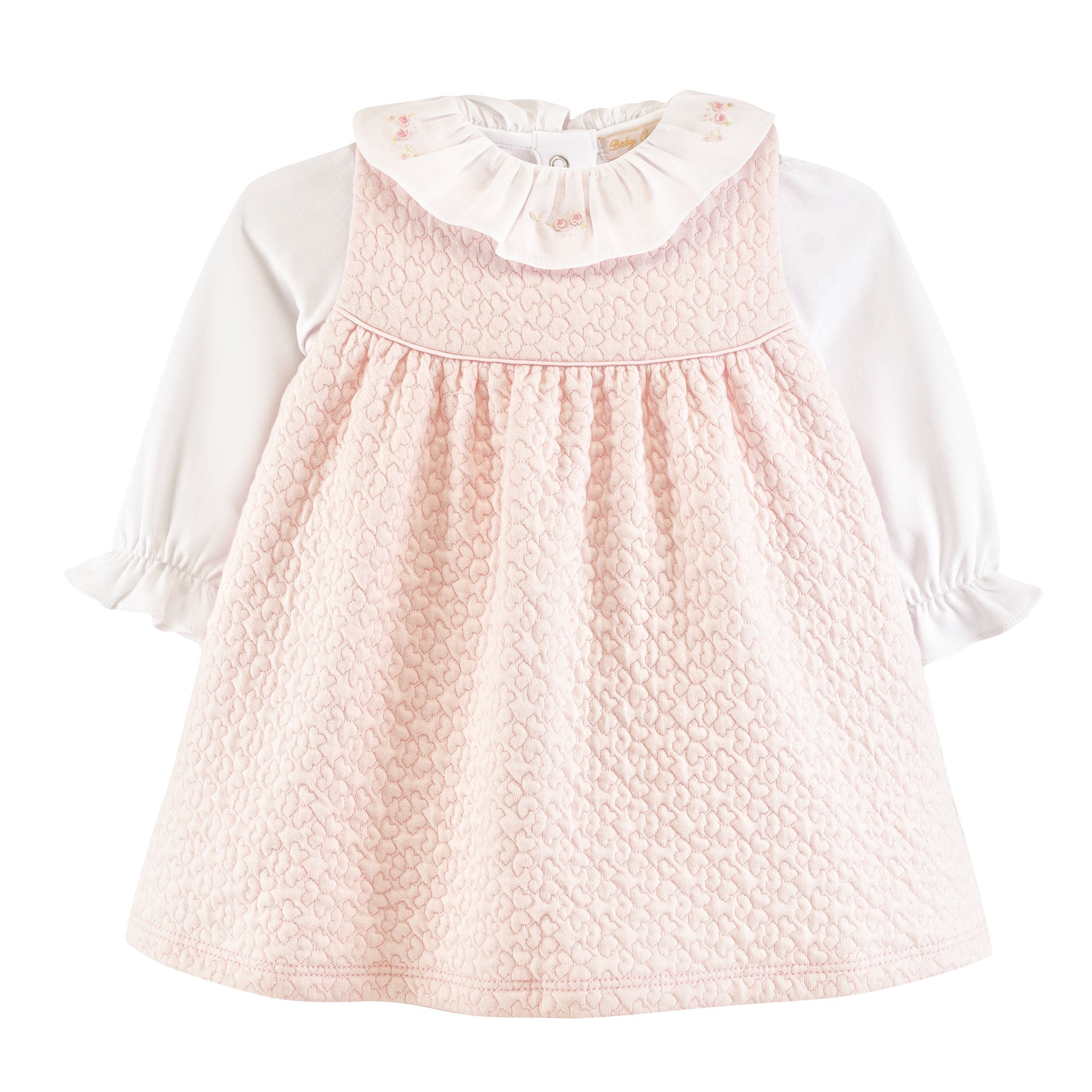 Baby Club Chic delicate roses pima jacquard jumper and body set, alternate view