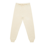 Unisex Cream Knit Pant