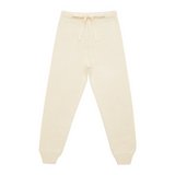 Unisex Cream Knit Pant