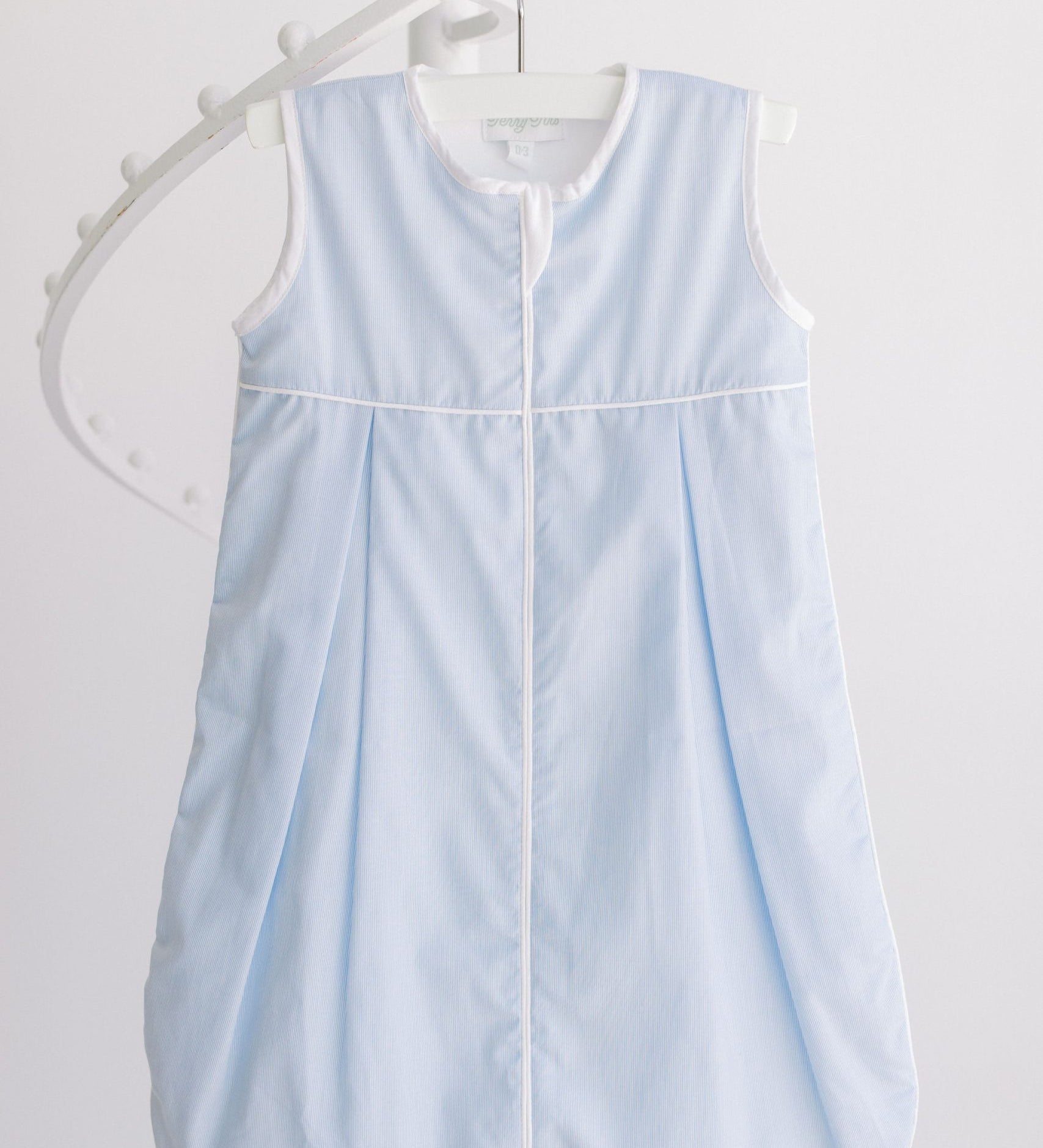 Terry Tots blue stripe sleep sack