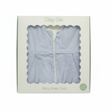 Terry Tots blue stripe sleep sack in gift packaging