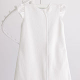 Sleep Sack - White Jacquard Bows