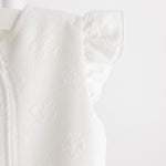 Sleep Sack - White Jacquard Bows