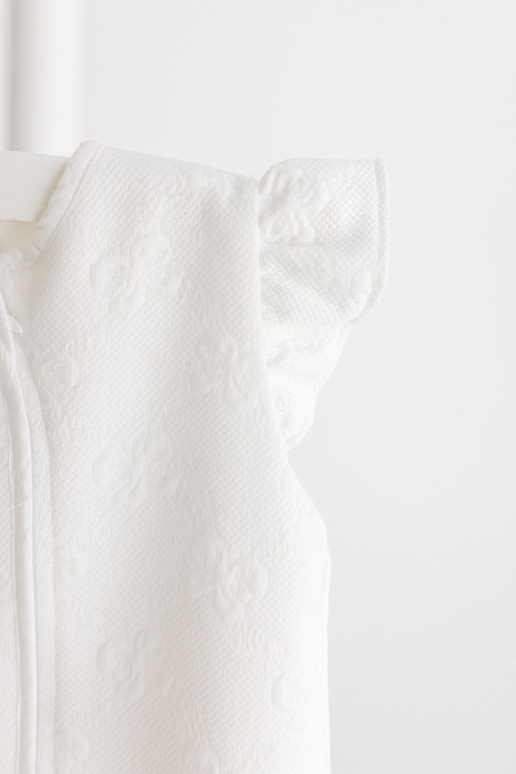 Sleep Sack - White Jacquard Bows