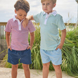 Short Sleeve Polo - Americana Stripe