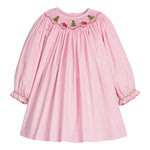 Little English Smocked Bishop Dress - Holly Days