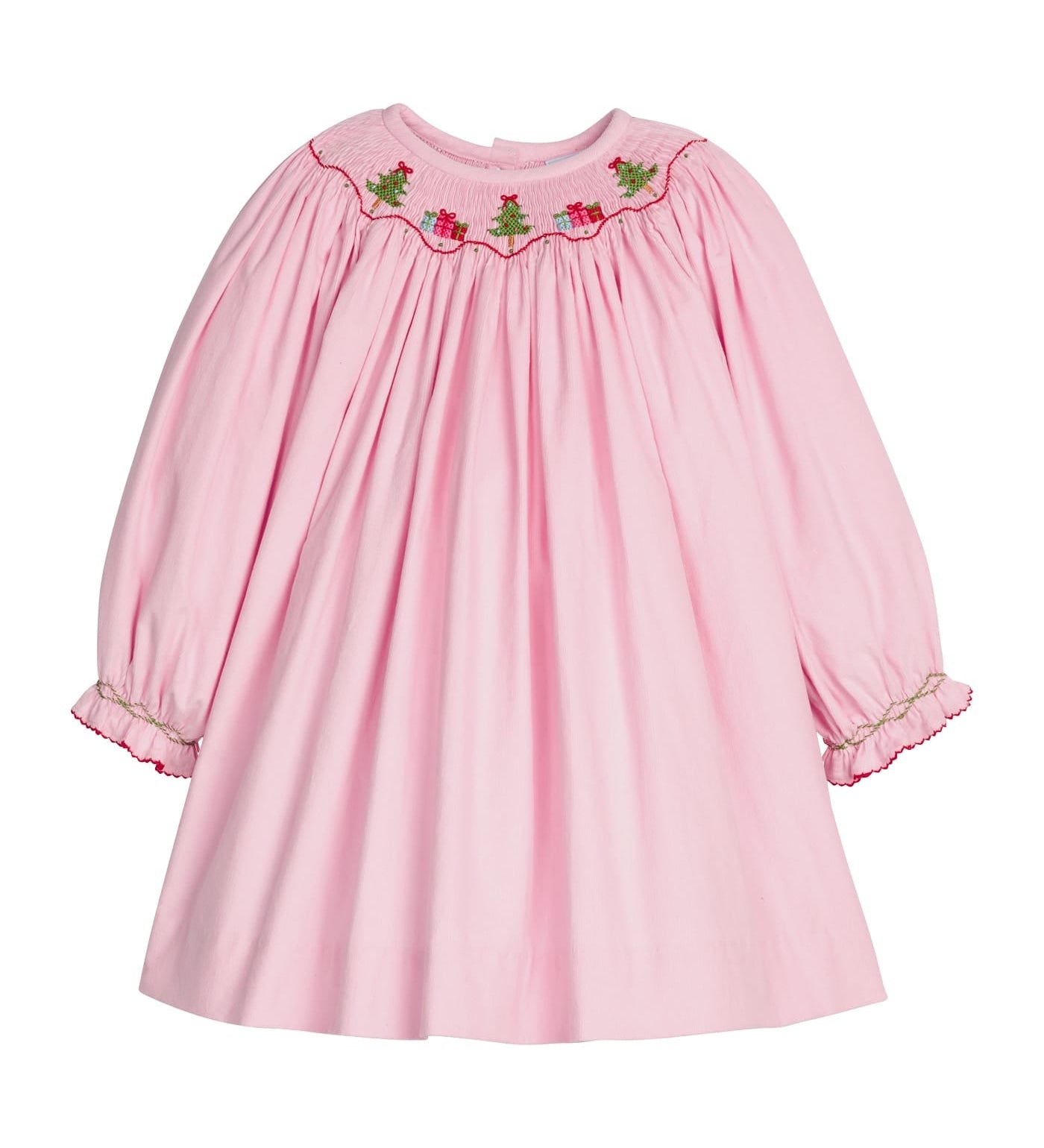 Little English Smocked Bishop Dress - Holly Days