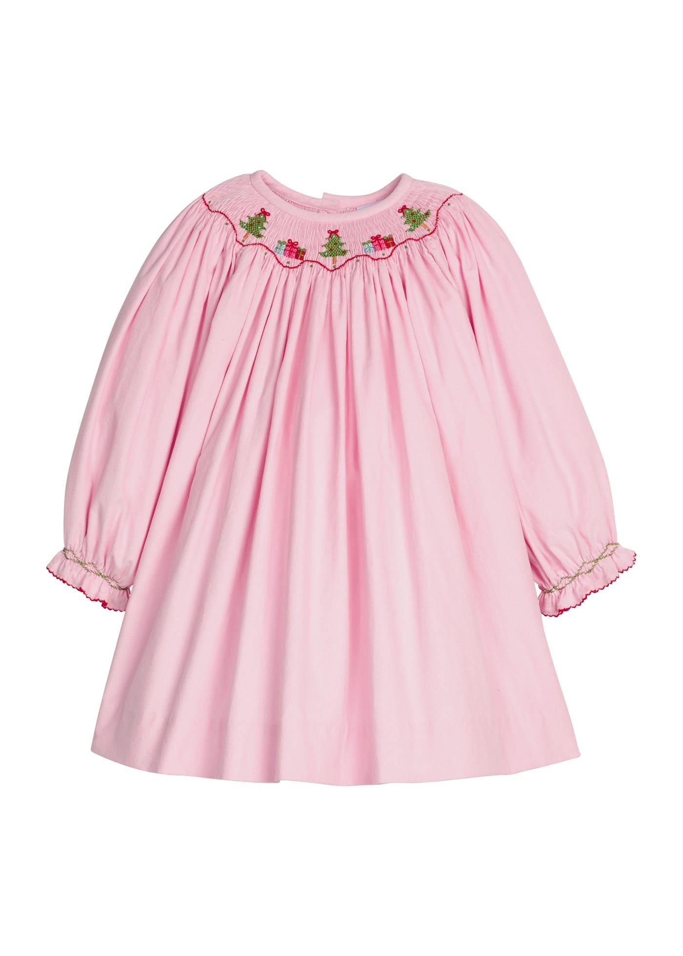 Little English Smocked Bishop Dress - Holly Days
