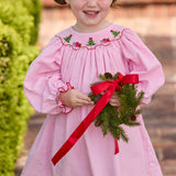 Little English Smocked Bishop Dress - Holly Days styled
