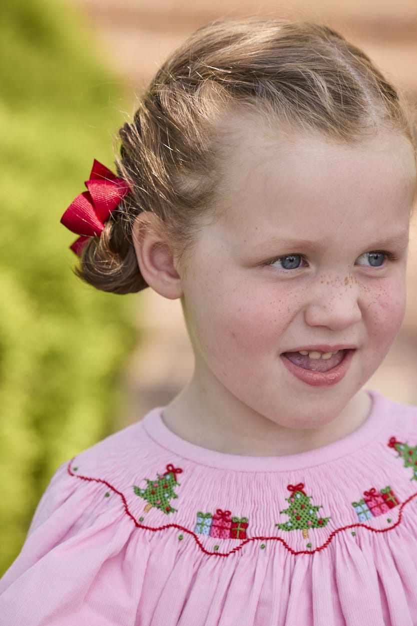 Little English Smocked Bishop Dress - Holly Days styled