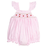 Smocked Lizzy D Bubble - Strawberries