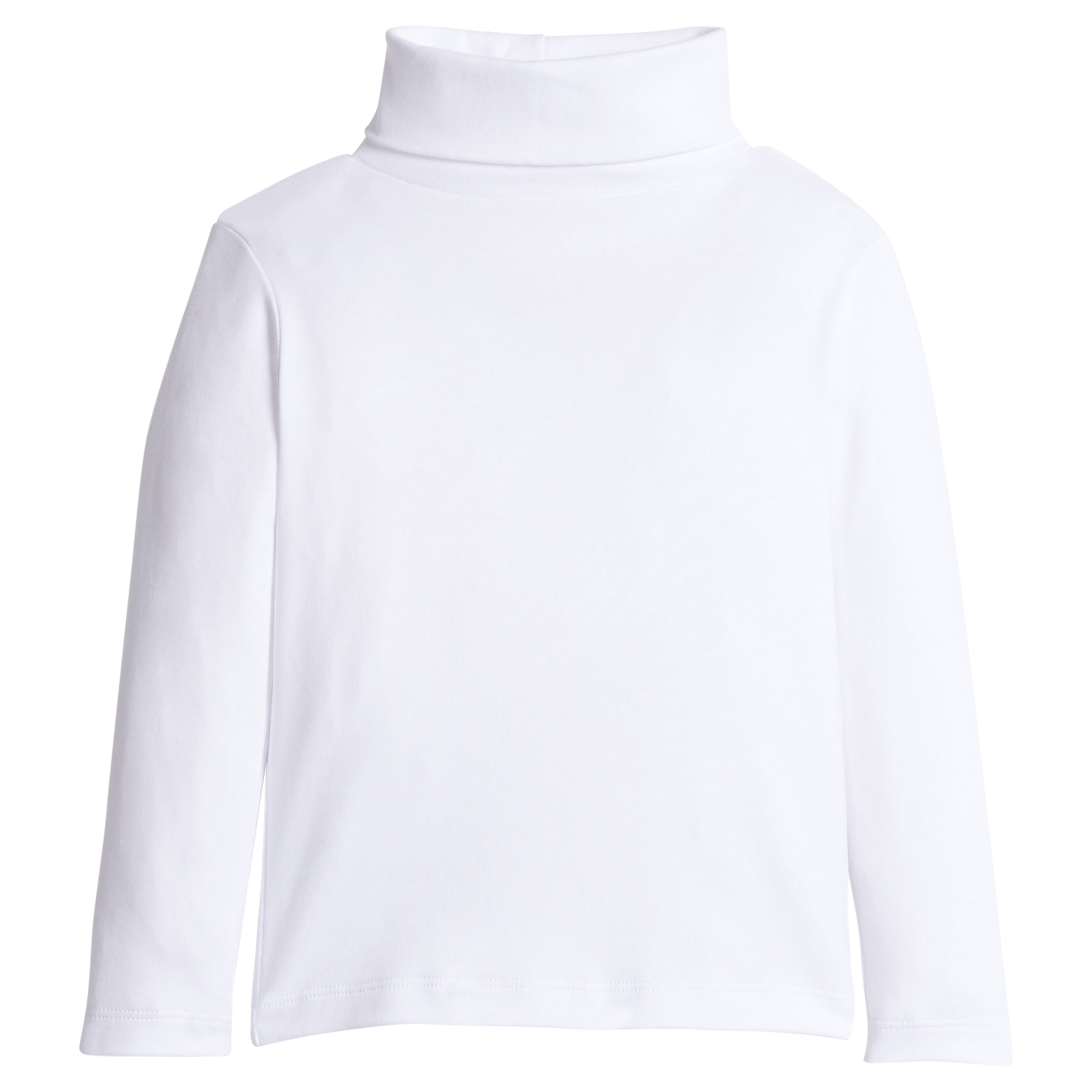 Solid Turtleneck - White