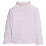 Striped Turtleneck - Light Pink