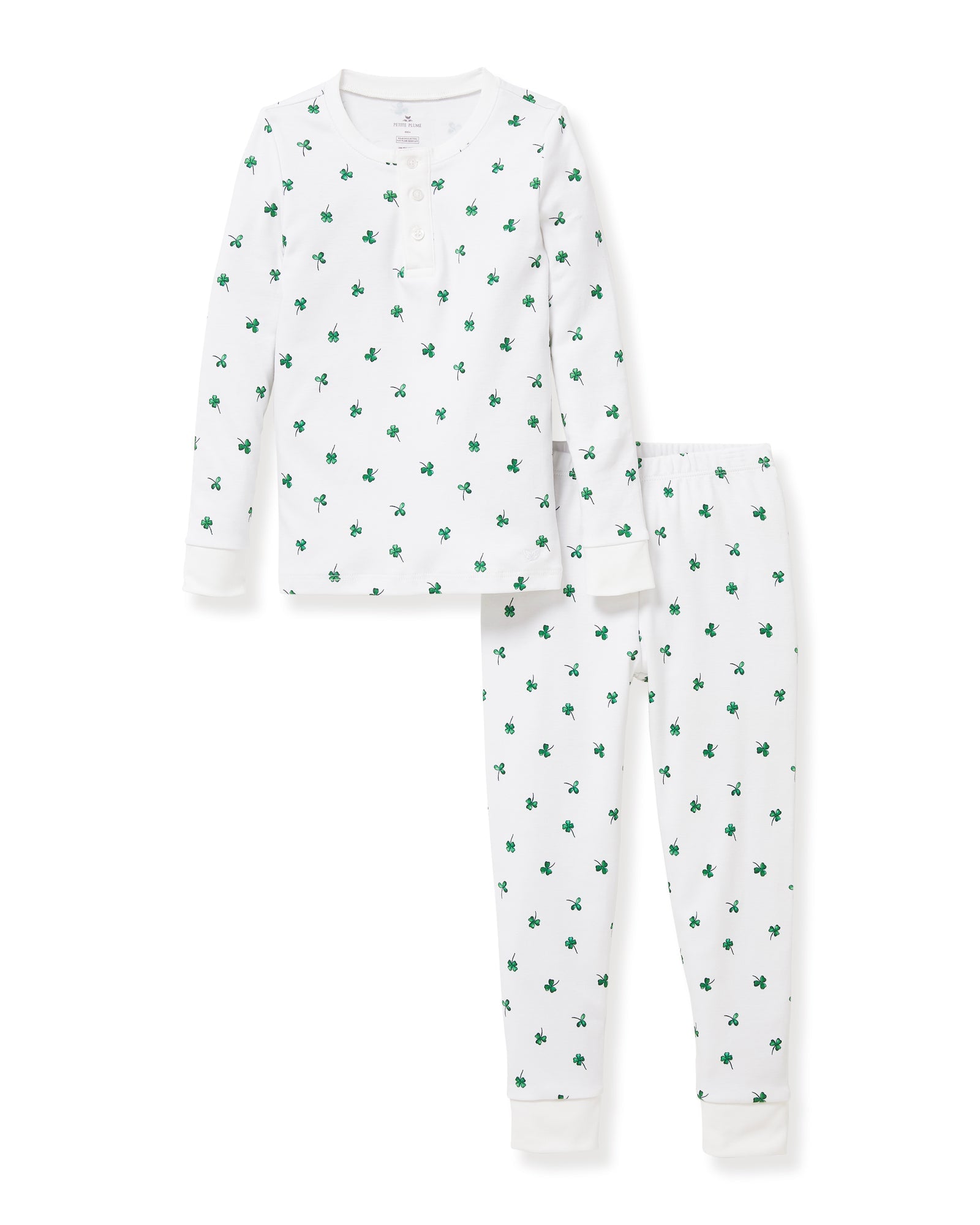 Children's Snug Fit Pajama Set in Shamrocks