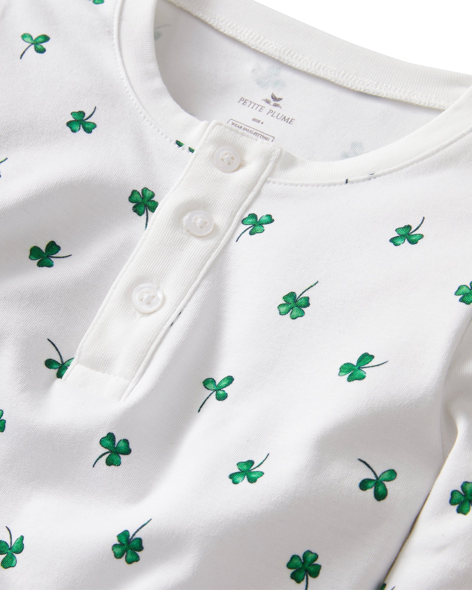Children's Snug Fit Pajama Set in Shamrocks