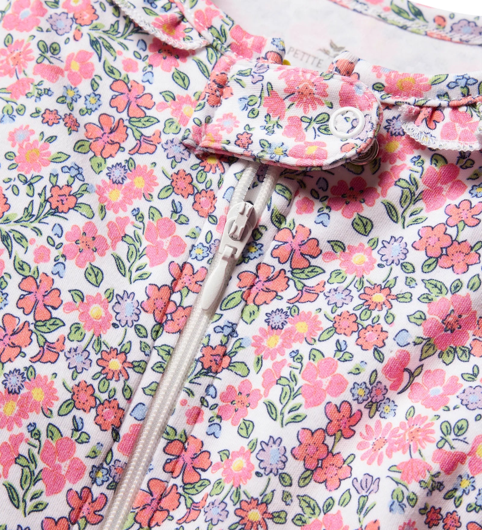 Baby's Pima Snug Fit Romper - Fleurs de Rose