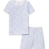 Children's Snug Fit Short Set in Fleur Blanche