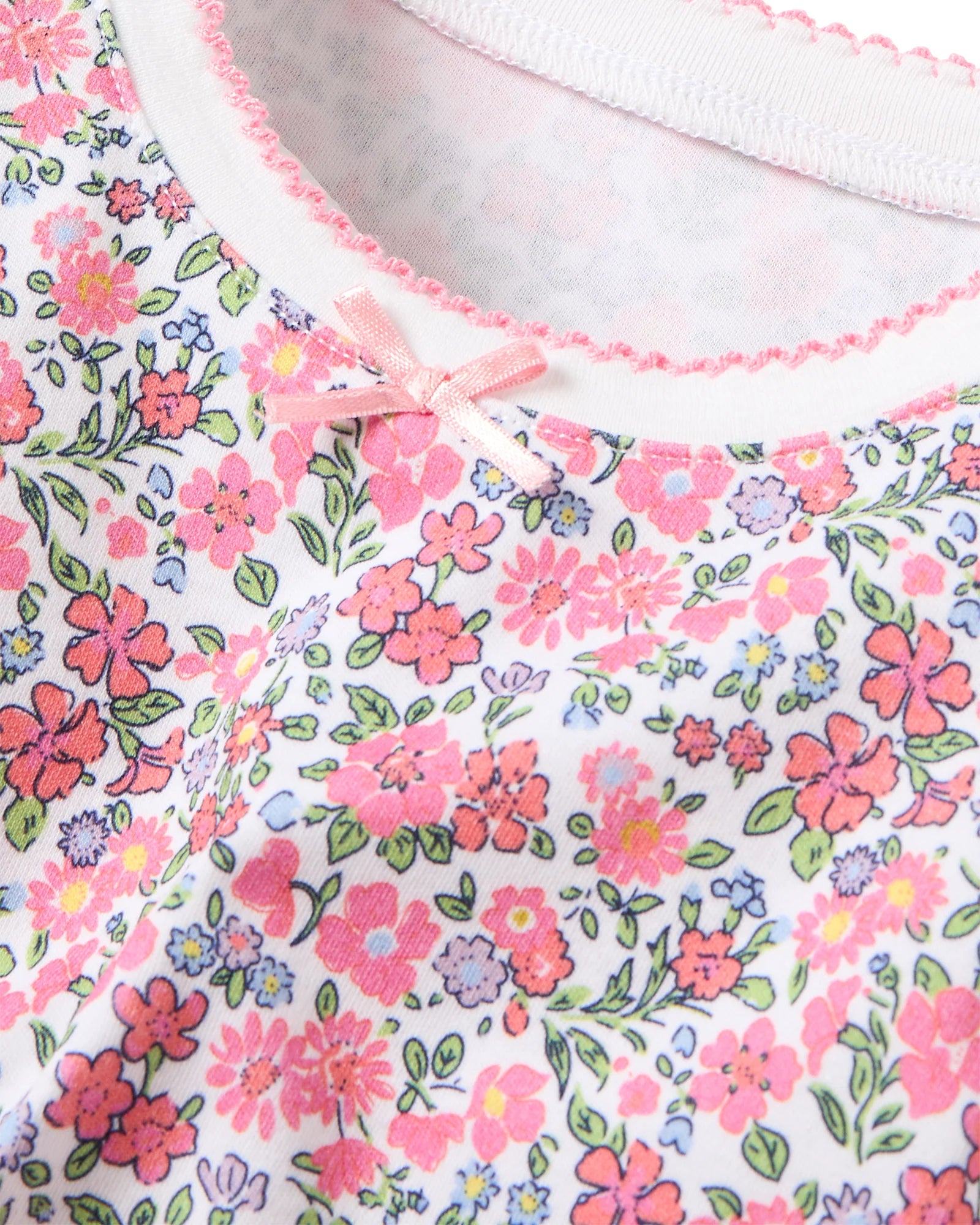 Pima Snug Fit Pajama Short Set - Fleurs de Rose