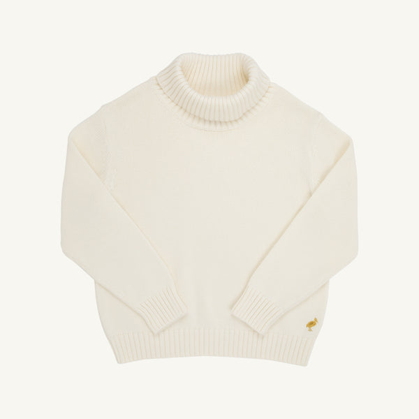 F Townsend Turtleneck Sweater - Palmetto Pearl/Gold