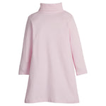 Turtleneck Dress - Light Pink Stripe