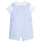 Vintage Button Tab John John Set - Mayfair Gingham
