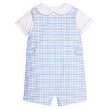Vintage Button Tab John John Set - Mayfair Gingham