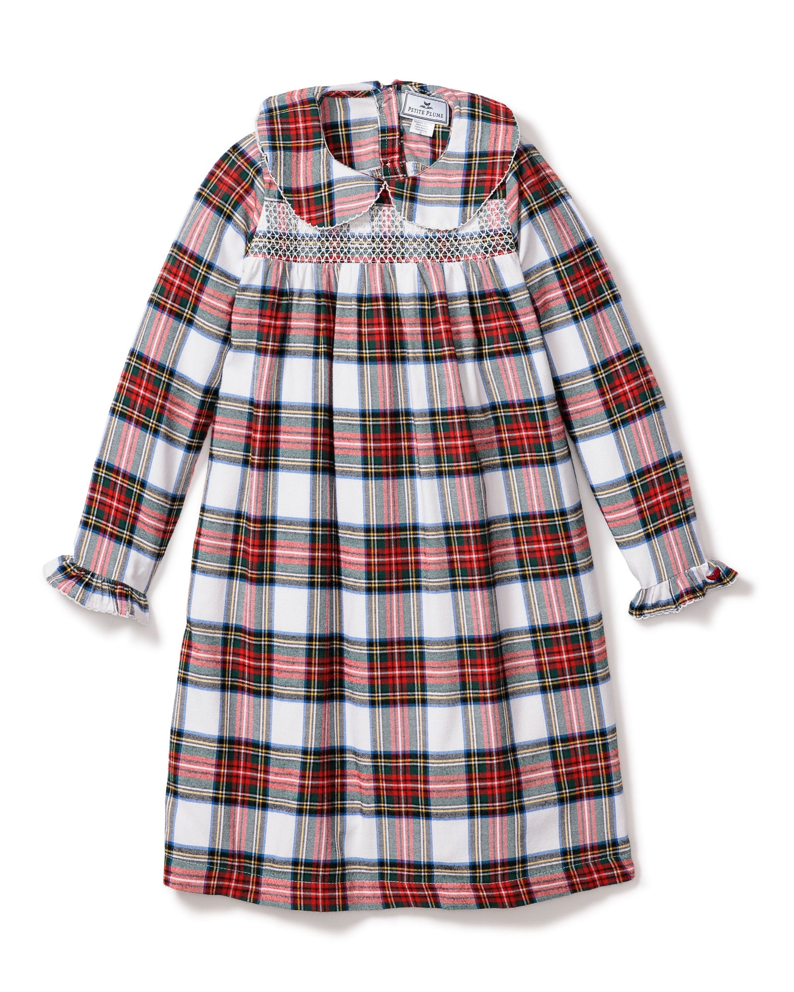 Girl's Brushed Cotton Eloise Nightgown in Balmoral Tartan