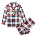 Kid's Brushed Cotton Pajama Set in Balmoral Tartan