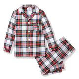 Kid's Brushed Cotton Pajama Set in Balmoral Tartan