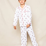 Kid's Twill Pajama Set in Holiday Journey