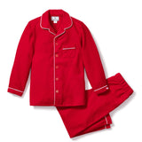 Kid's Flannel Pajama Set in Red