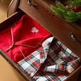 Kid's Flannel Pajama Set in Red