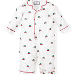 Twill Romper in Holiday Journey