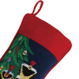 Christmas Bears Needlepoint Stocking