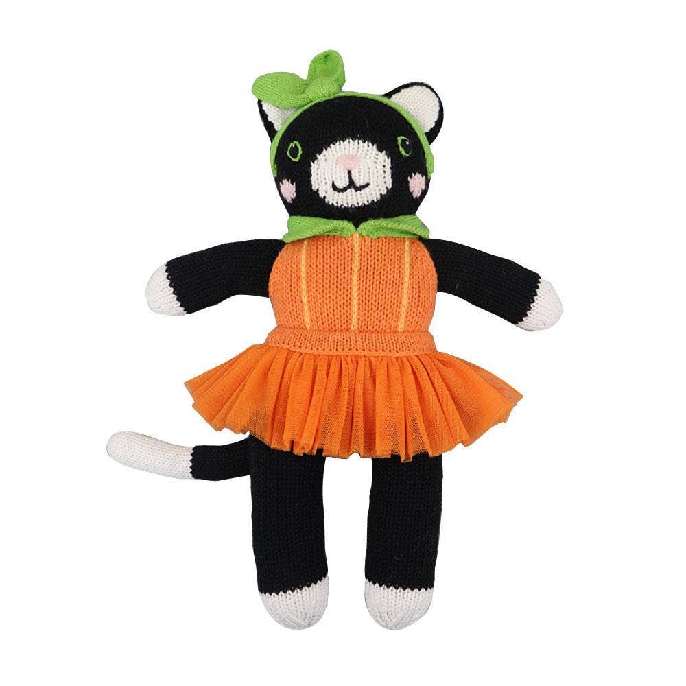 Boo the Pumpkin Kitty Knit Doll: 12" Plush