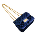 Tiny Treats classic large suede handbag, detail view