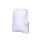 Pink Seersucker Small Backpack | Mint