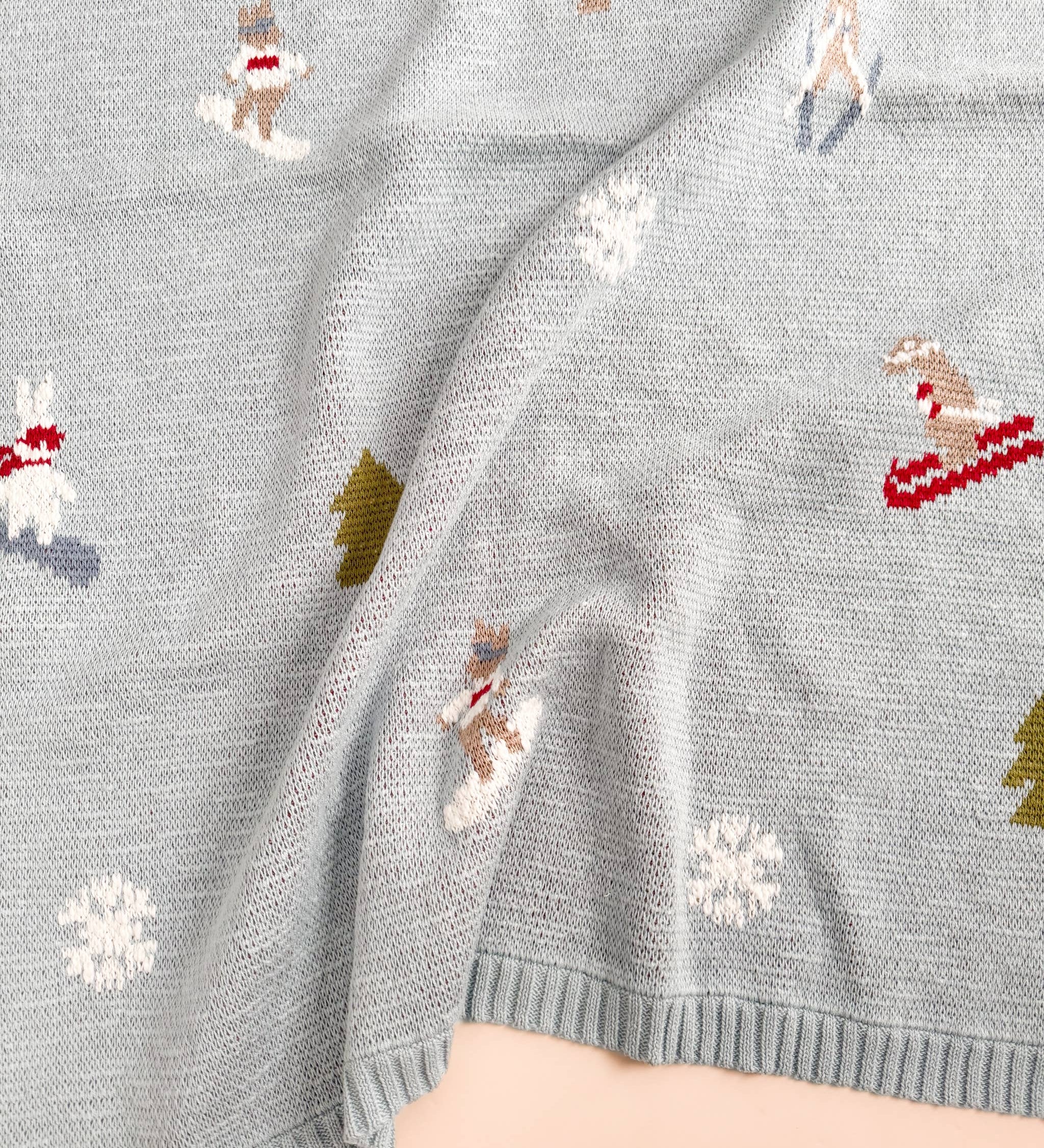 Blanket Ski Cotton Kids Baby Decor Snowboard Winter: Immediate