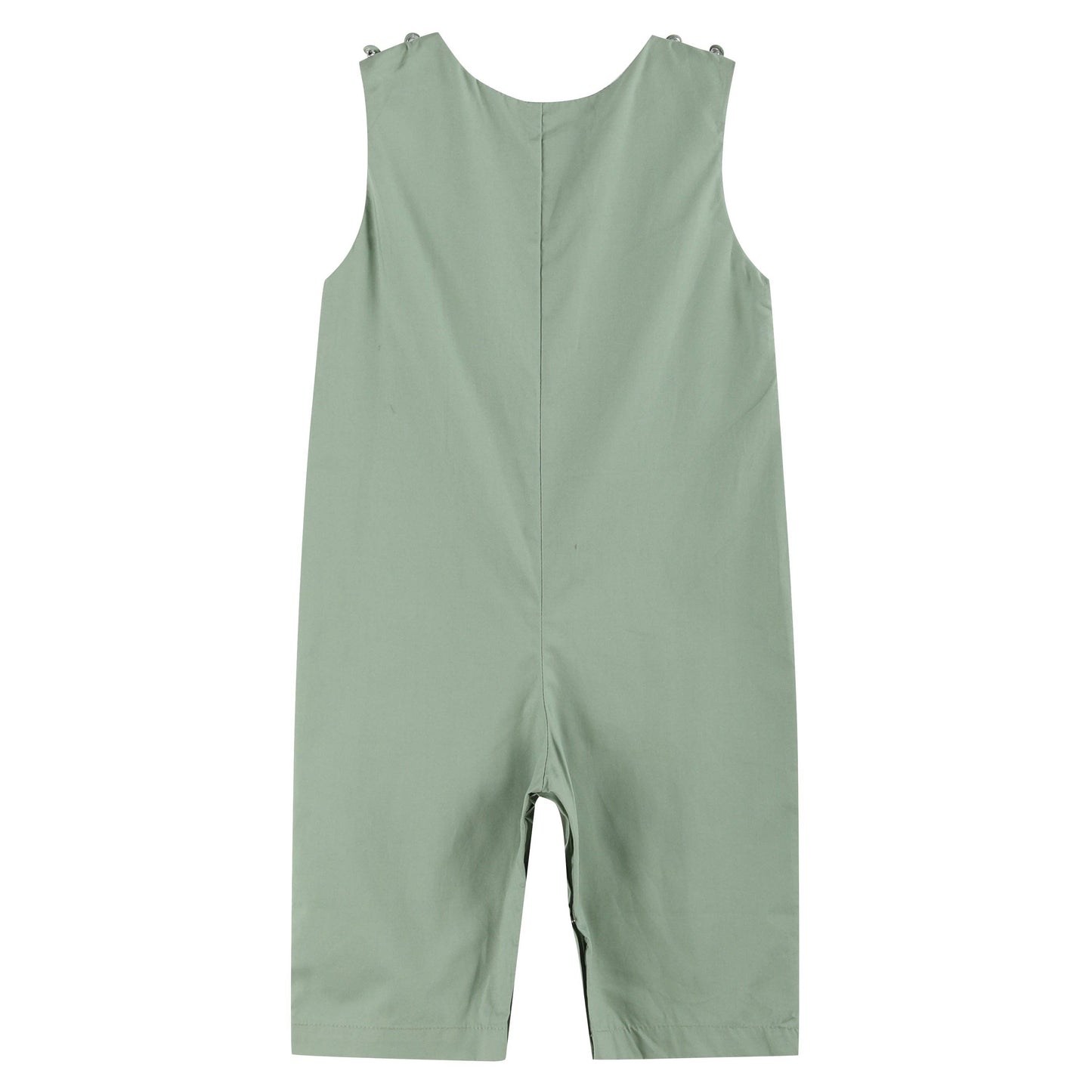 Sage Green Turkey Smocked Overalls