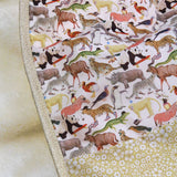 Baby blanket Liberty® fabric and fleece: Jenny